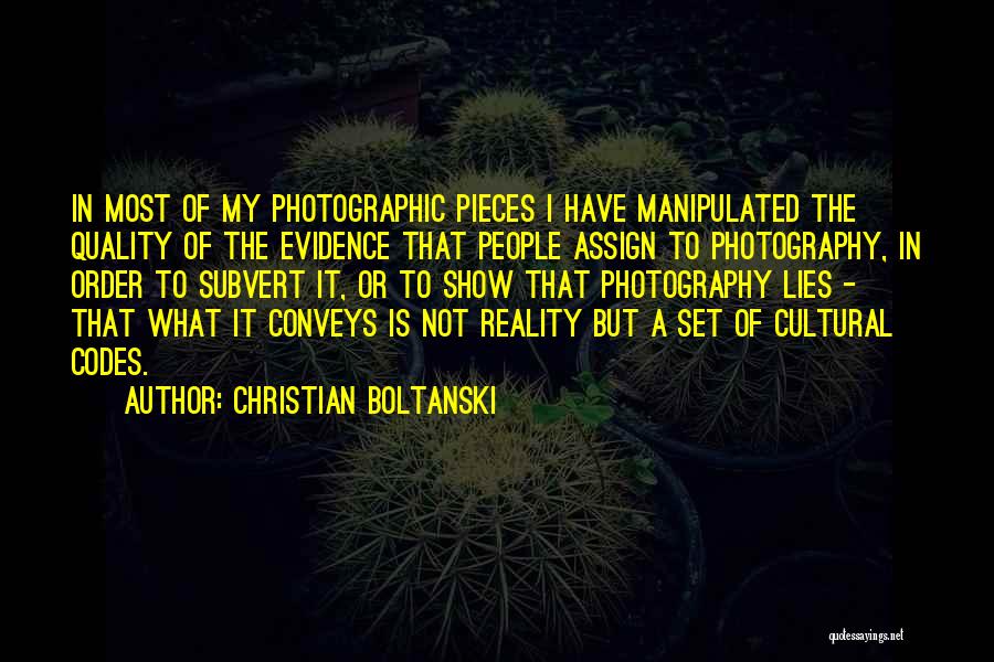 Assign Quotes By Christian Boltanski