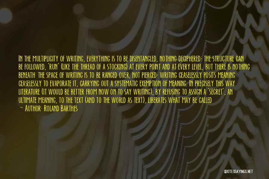 Assign Quotes By Roland Barthes