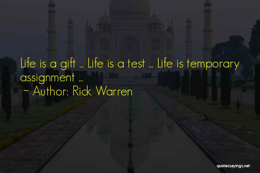 Assignment Quotes By Rick Warren