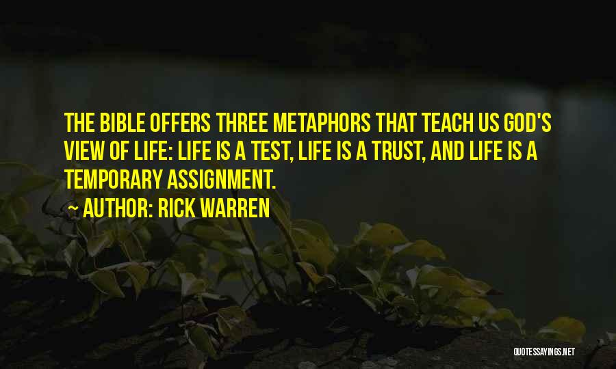 Assignment Quotes By Rick Warren