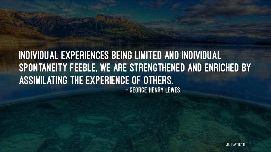 Assimilating Quotes By George Henry Lewes