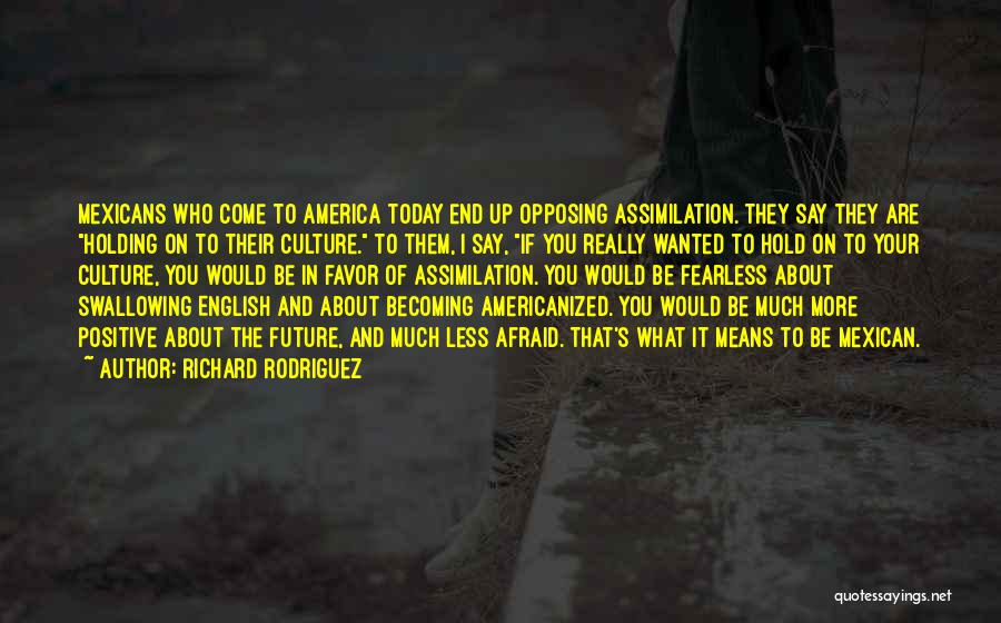 Assimilation In America Quotes By Richard Rodriguez