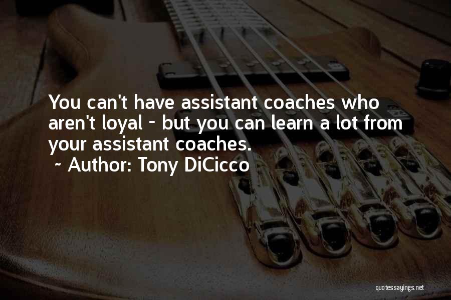 Assistant Coaches Quotes By Tony DiCicco