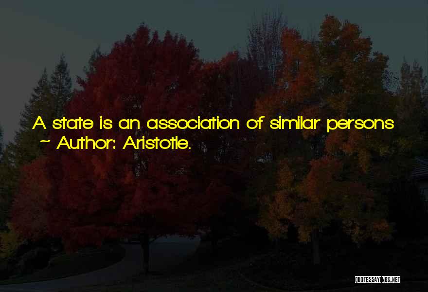 Association Quotes By Aristotle.