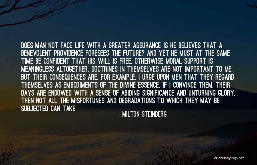 Assurance In A Relationship Quotes By Milton Steinberg Assurance In A Relationship Quotes By Milton Steinberg