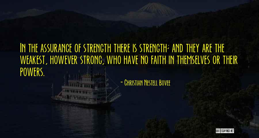 Assurance Quotes By Christian Nestell Bovee