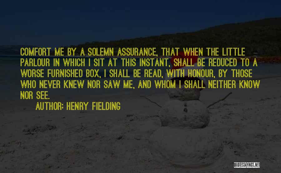 Assurance Quotes By Henry Fielding
