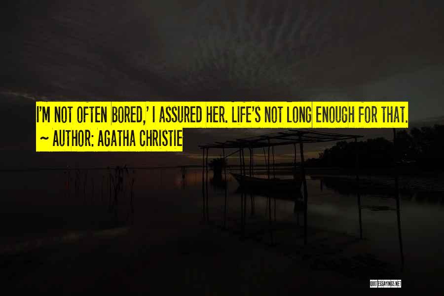 Assured Quotes By Agatha Christie