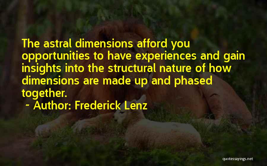 Astral Quotes By Frederick Lenz