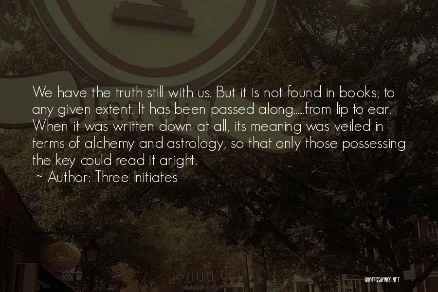 Astrology Quotes By Three Initiates