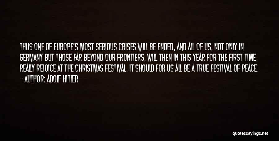 At Christmas Time Quotes By Adolf Hitler