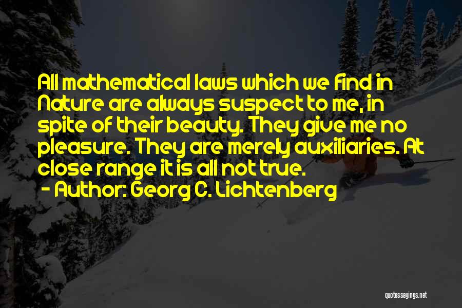 At Close Range Quotes By Georg C. Lichtenberg