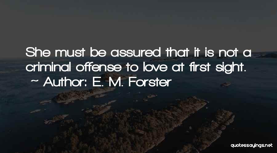 At First Sight Quotes By E. M. Forster