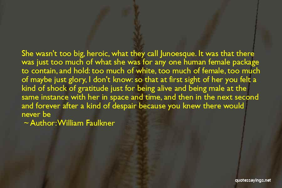 At First Sight Quotes By William Faulkner