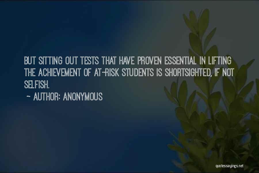 At Risk Students Quotes By Anonymous