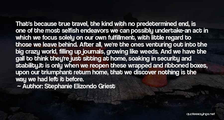 At The End Of It All Quotes By Stephanie Elizondo Griest