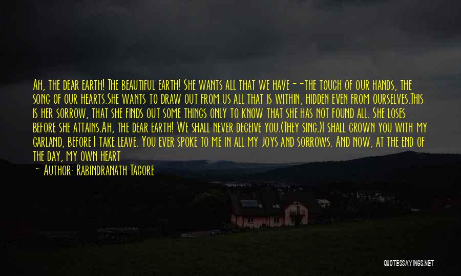 At The End Of The Day You Only Have Yourself Quotes By Rabindranath Tagore