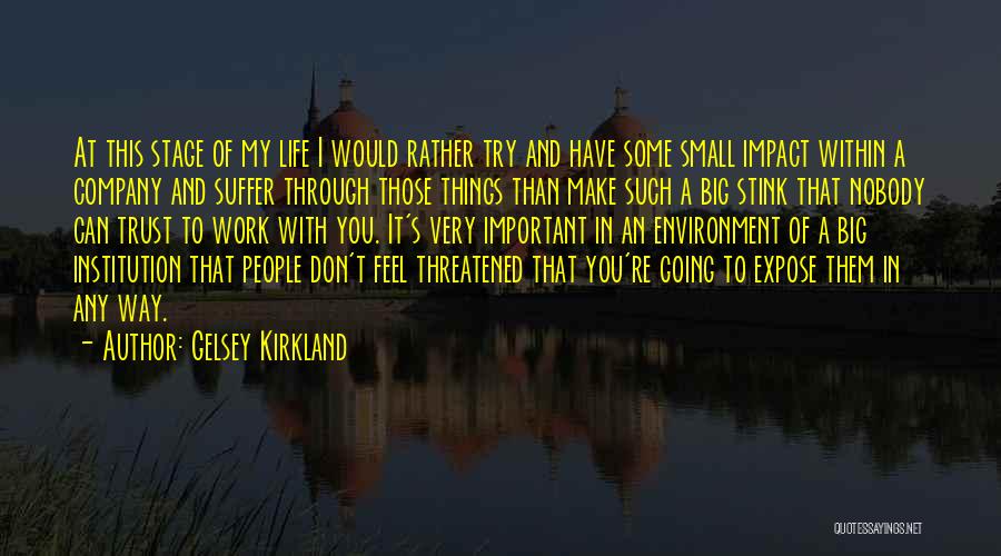 At This Stage In My Life Quotes By Gelsey Kirkland