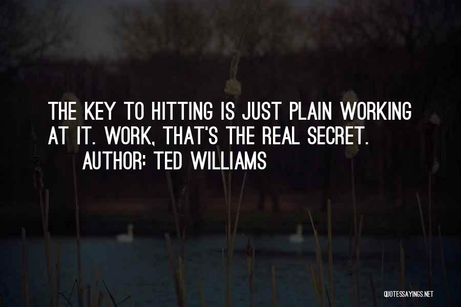 At Work Quotes By Ted Williams