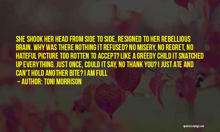 Ate Quotes By Toni Morrison