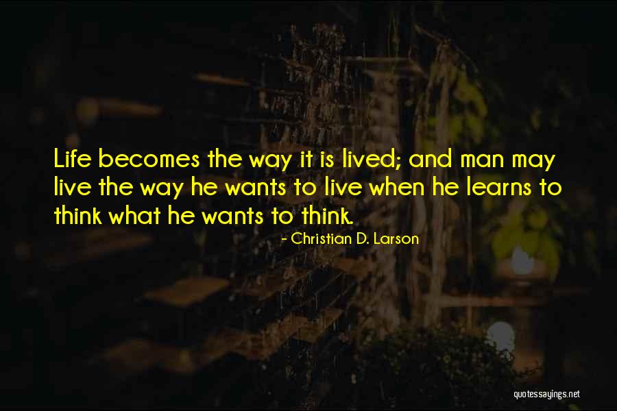 Aterrados Online Quotes By Christian D. Larson Aterrados Online Quotes By Christian D. Larson