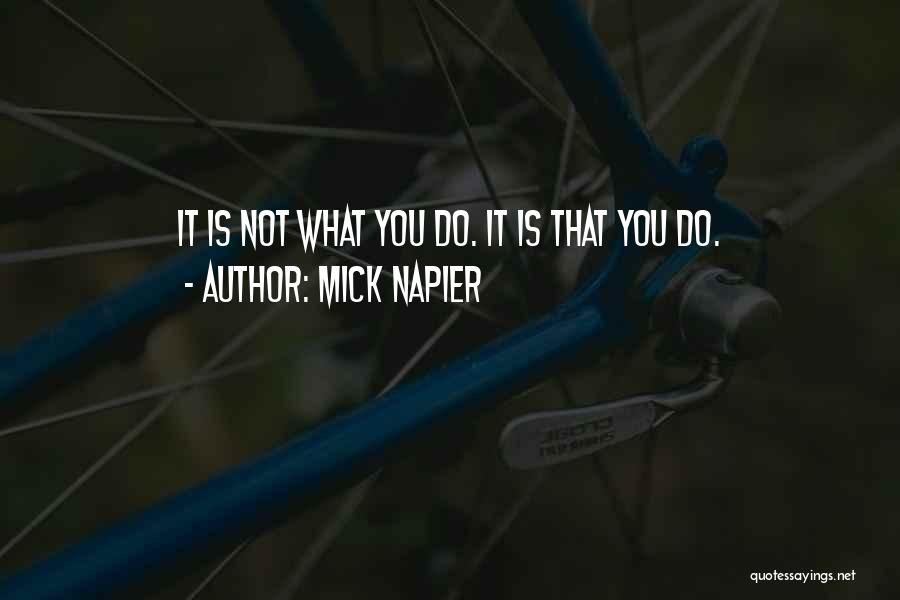 Athans Chiropractic Tampa Quotes By Mick Napier