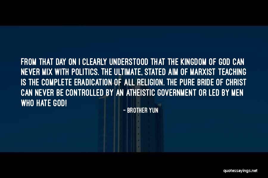 Atheistic Quotes By Brother Yun Atheistic Quotes By Brother Yun