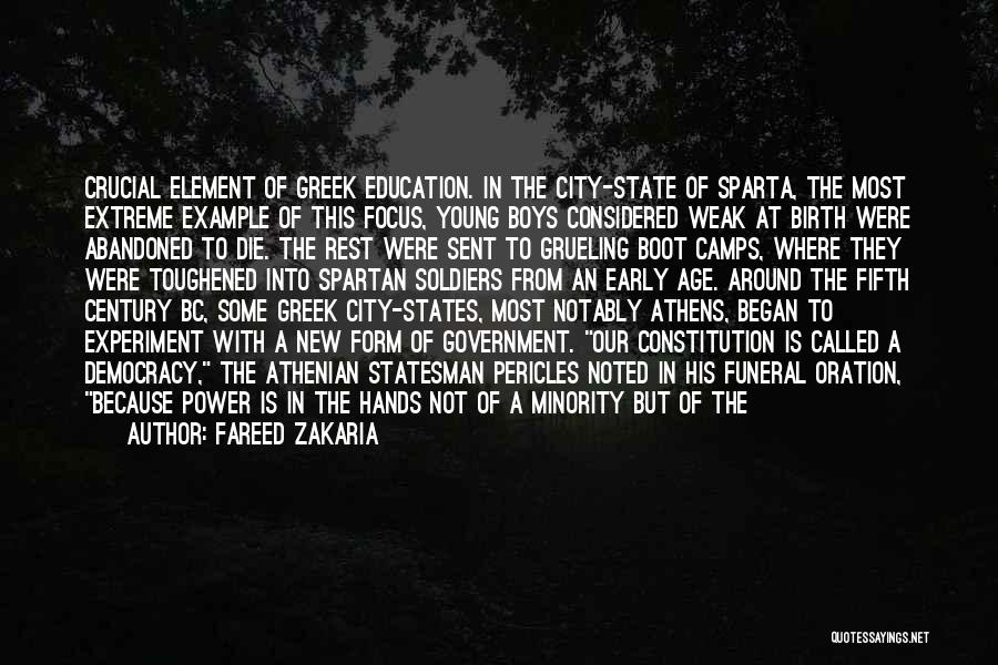 Athenian Education Quotes By Fareed Zakaria