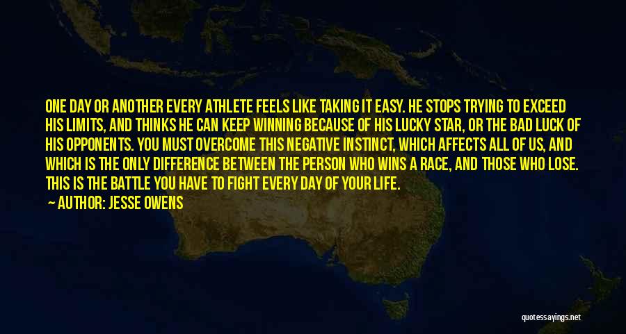 Athlete Life Quotes By Jesse Owens