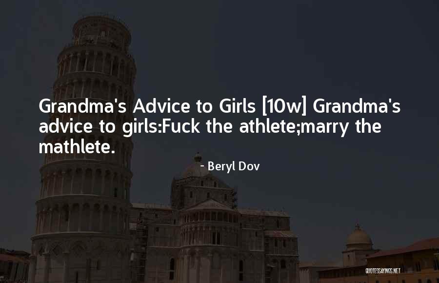Athlete Vs Mathlete Quotes By Beryl Dov Athlete Vs Mathlete Quotes By Beryl Dov