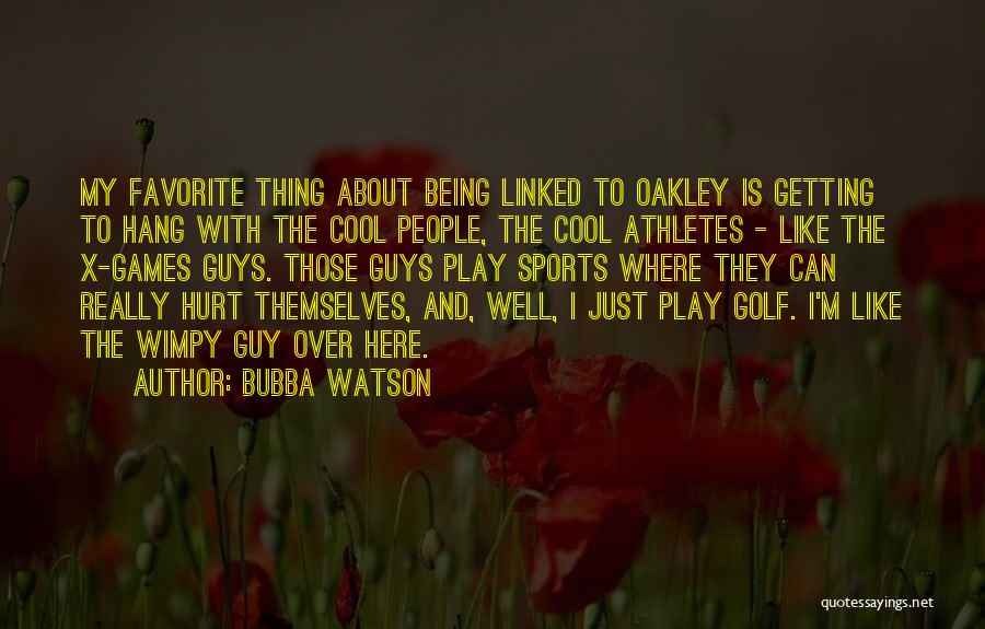Athletes Getting Hurt Quotes By Bubba Watson