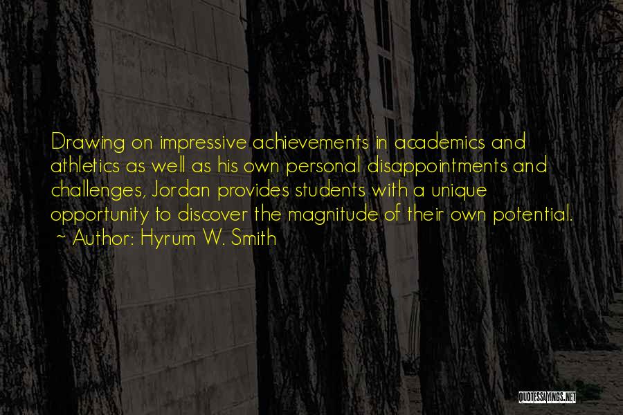 Athletics Quotes By Hyrum W. Smith