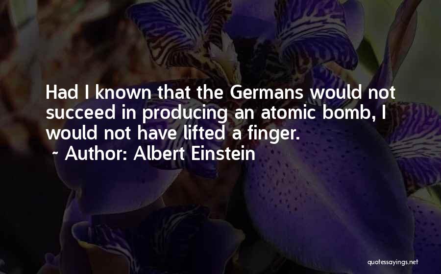 Atomic Bombs Quotes By Albert Einstein