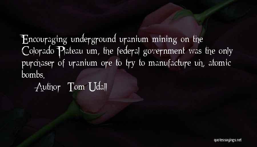 Atomic Bombs Quotes By Tom Udall