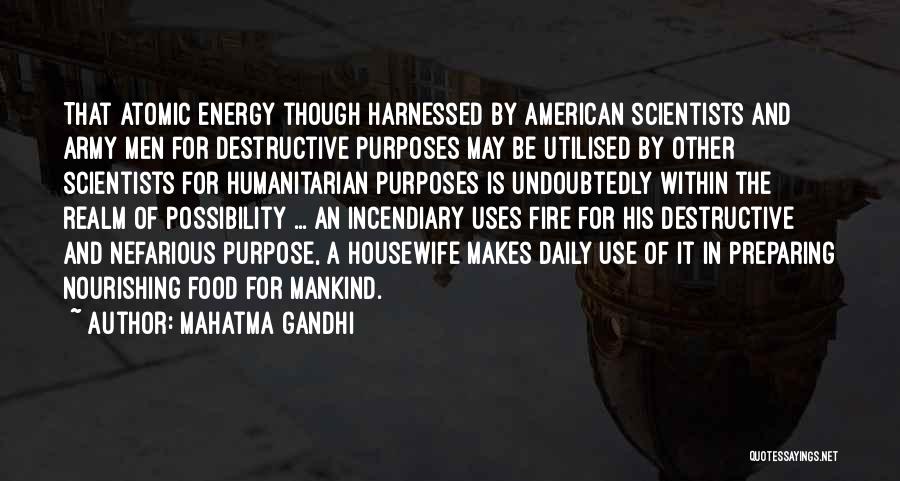 Atomic Energy Quotes By Mahatma Gandhi