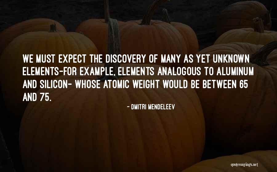 Atomic Weight Quotes By Dmitri Mendeleev Atomic Weight Quotes By Dmitri Mendeleev
