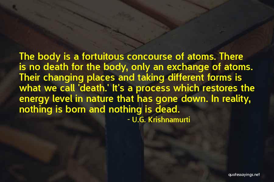Atoms And Nature Quotes By U.G. Krishnamurti Atoms And Nature Quotes By U.G. Krishnamurti