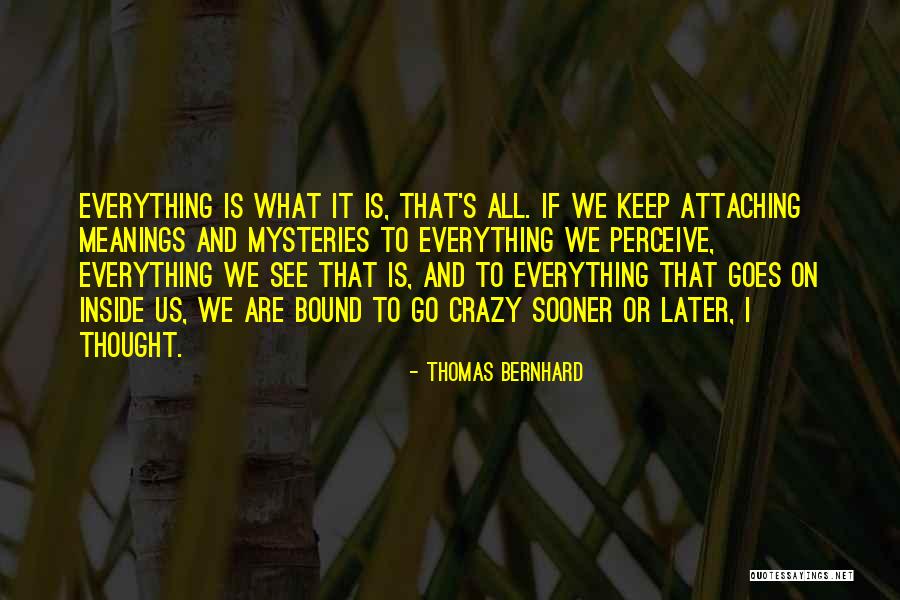Attaching Quotes By Thomas Bernhard Attaching Quotes By Thomas Bernhard