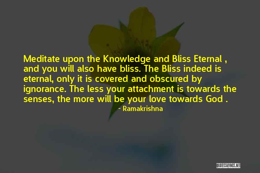 Attachment And Love Quotes By Ramakrishna