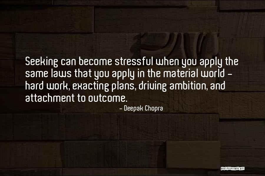 Attachment To Outcome Quotes By Deepak Chopra