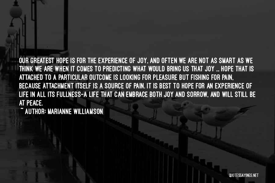 Attachment To Outcome Quotes By Marianne Williamson