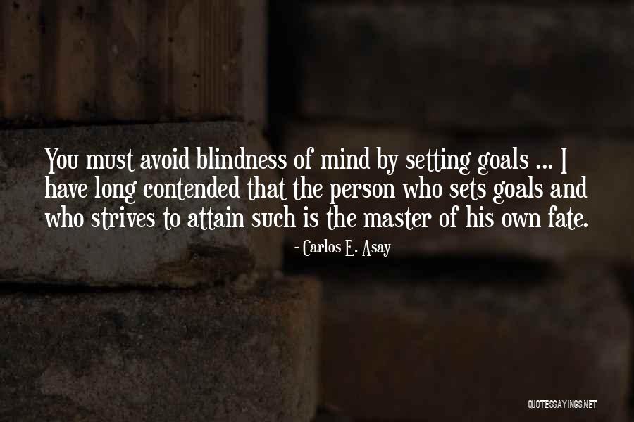 Attain Goals Quotes By Carlos E. Asay