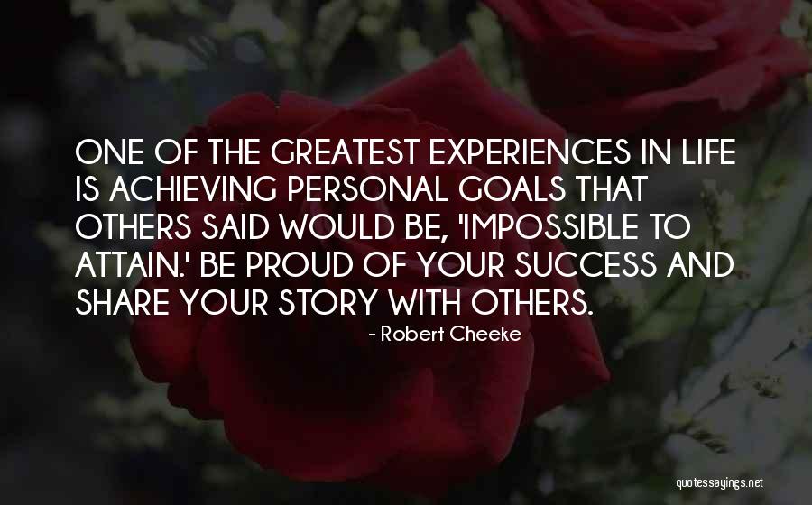 Attain Goals Quotes By Robert Cheeke