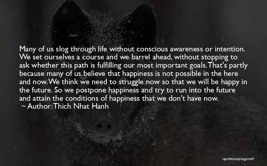 Attain Goals Quotes By Thich Nhat Hanh