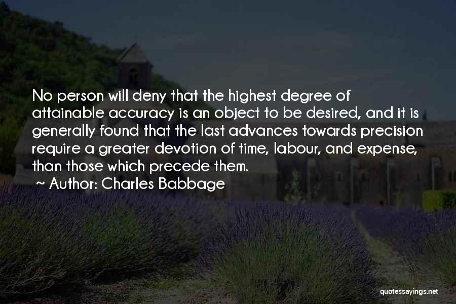 Attainable Quotes By Charles Babbage