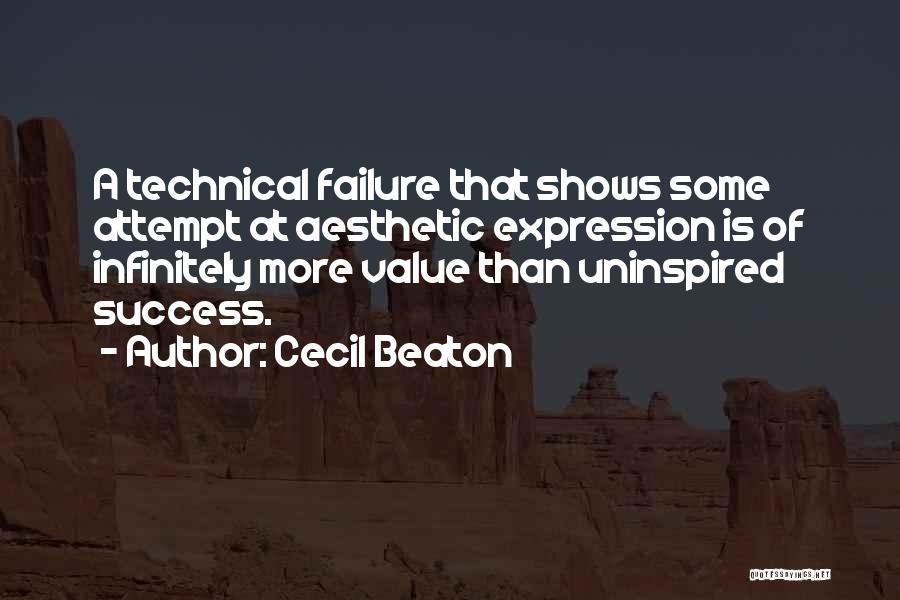 Attempt Success Quotes By Cecil Beaton