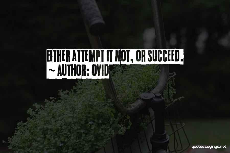 Attempt Success Quotes By Ovid