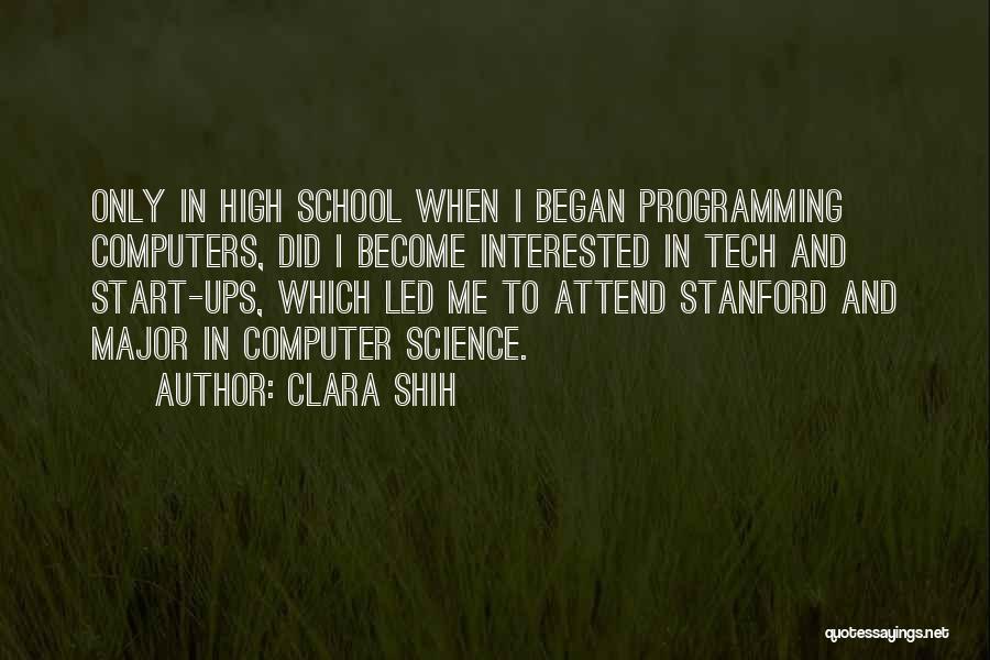 Attend School Quotes By Clara Shih