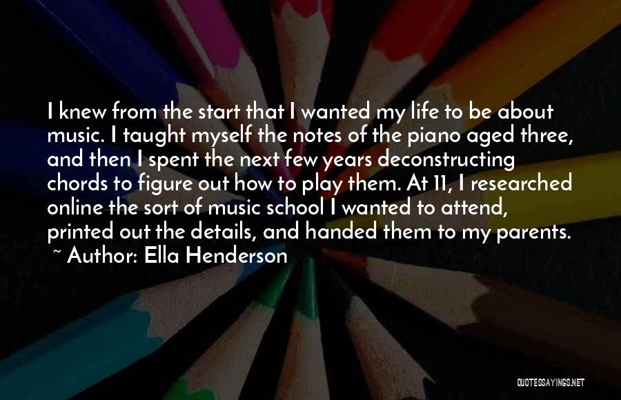 Attend School Quotes By Ella Henderson