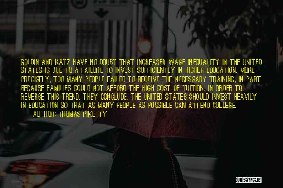 Attend Training Quotes By Thomas Piketty